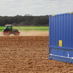 Bulker Containers for Sale Containers Aquatics stock Bulker Containers at our depots around the country. For commercial purposes, these units are built for storing or transporting grain, sugar or salt. Though these also have many uses in a domestic application also. Our Bulker Containers come in a high cube height and also built as pallet wide units (these are slightly wider then your standard shipping container internally and can fit two pallets side by side). Featuring a number of loading/unloading options including overhead roof hatches, bleed hatches for sampling and a large front hatch for complete discharge of contents. Bulker Shipping Containers Feature High Cube pallet wide shipping container External width of 2,462mm maximizing cubic capacity Steel flooring Strengthened roof panels Double container doors 3 roof loading hatches 2 bleed hatches at rear for sampling and partial discharge Full-width front hatch with side mounted release Specifications 20′ Bulker Container Inside Cubic Capacity 37.4 m3 Max Gross Weight 34,850 kg Tare Weight 2,980 kg Dimensions Length Width Height External 6.058 m 2.462 m 2.896 m Internal 5.875 m 2.380 m 2.684 m 3 x Roof Hatches 610mm 610mm 2 x Bleed Hatches 300mm 400mm Front Discharge Hatch 2.2 m 400mm Door Size 2.342 m 2.608 m Alternate Applications These units are not just used to store or transport grain etc. Our customers also buy them for domestic purposes such as storing furniture or other goods. Due to the number of hatches around the containers they can be easily ventilated. Just pop open the roof, door and wall hatches and you will have maximum air flow around your goods. Bulker Containers are built tough, with strengthened roof panels and steel flooring which decreases maintenance and repair costs.