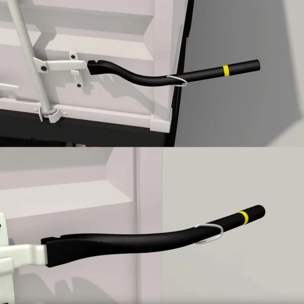 Easy-Open Leverage Bar For Shipping Container Doors