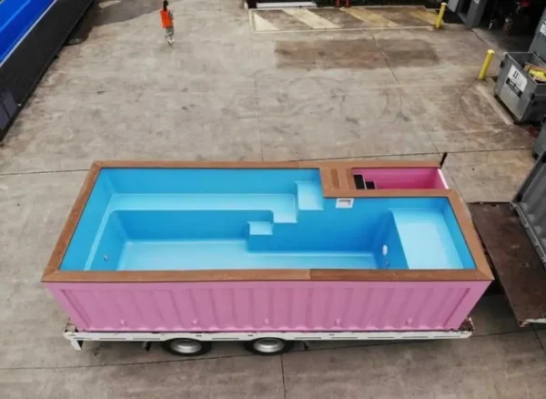 Pink 20 Ft Container Pool - Image 2