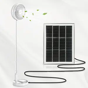 Solar Powered Telescoping Adjustable Fan